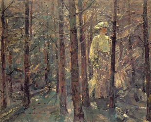 Mujer en un bosque, 1906