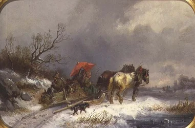 Un Trineo en Invierno