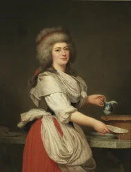 Madame Adelaide Aughie, amiga de la reina María Antonieta, como lechera en Trianon