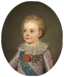 Louis Joseph Xavier François de Bourbon (1781-1789), delfín de Francia, por Adolf Ulrik Wertmüller (1751-1811)