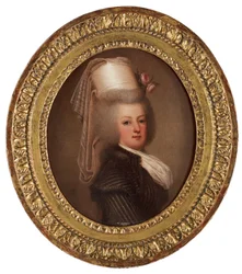 Retrato de la Reina María Antonieta de Francia 1755-1793, 1789