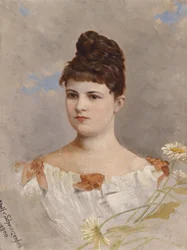 Retrato de Ottilie Schneitt von Schwarzenfeld
según la inscripción del reverso