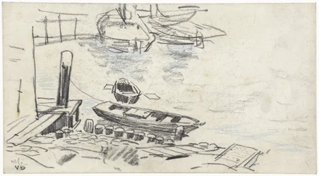 Muelle con barcos