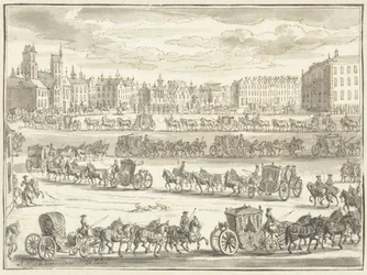 Entrada de Cornelis Hop como embajador en París, 23 de junio de 1719