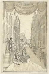 Diseño para la portada de la obra De Schoenlapper-Capityn o Krispyns Koddige Schakinge