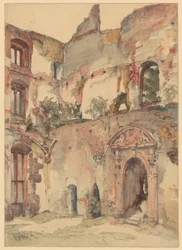 En las ruinas del castillo de Heidelberg