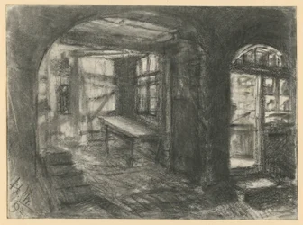 Interior de una casa de campo