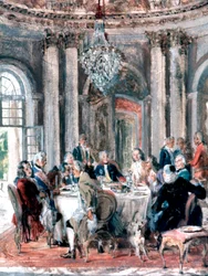 Reunión en la mansión, 1849