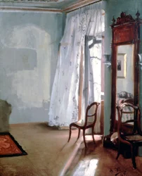 Habitación con balcón, 1845