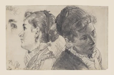Estudios de una mujer joven