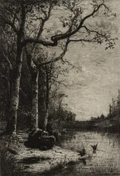 El Pantano de Burbanche (gran placa), c.1870