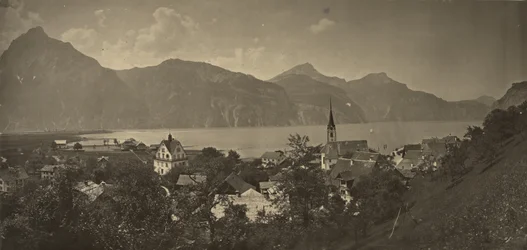 Vista de Flüelen, Suiza
