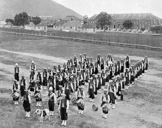 Banda de las Indias Occidentales, Up-Park-Camp, Jamaica, c. 1905