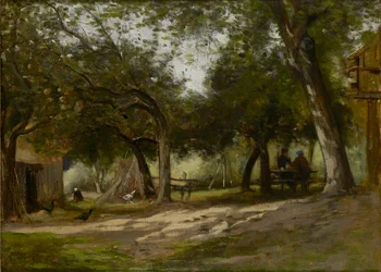 Paisaje con un corral, 1830-1880