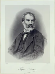 Retrato del escritor Eugène Pelletan 1813-1884