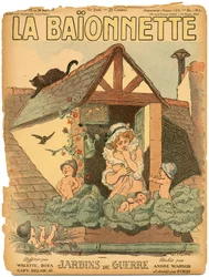 Portada de "La Baionnette", Satírico en Colores