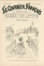 Portada de Le Courrier français, número 5, Satírico en N & B