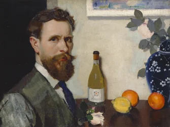 Autorretrato, c.1917 (óleo sobre lienzo)