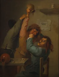 escena de bebida