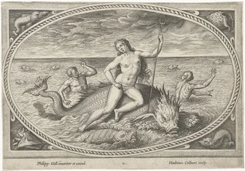 Anfitrite en un pez Dioses del mar (título de la serie)