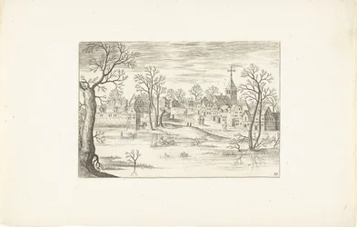 Ajardine un estanque Paisajes alrededor de Amberes (título de la serie)