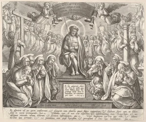 Hombre de Dolores con las Tres Marías y los Evangelistas