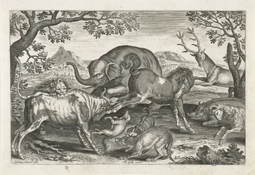Animales de combate
Animales de cuatro patas (título de la serie)
Animalivm Qvaddrvpedvm (título de la serie)