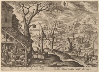 El ángel diciendo a José que huya y la huida a Egipto