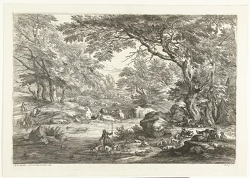 Paisaje con cazadores descansando Paisajes con cazadores (título de serie)