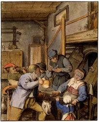 En una taberna, 1677
