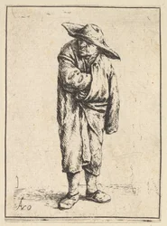 Campesino envuelto en su manto, 1610-85