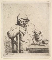 Campesino con una pipa