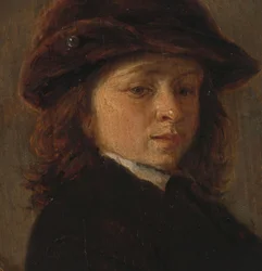 Retrato de niño, c.1648-c.1655 (óleo sobre tabla)