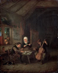 Músicos rurales, 1645