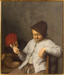 El fumador y el bebedor, c.1650