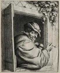 El fumador en la ventana