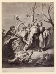 Imagen de la vida de Jesús. Amice, as quid venesti