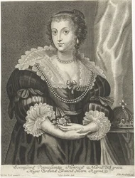 Retrato de Henrietta Maria, esposa de Carlos I de Inglaterra