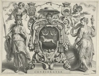 Escudo de armas de Antonius Triest Confiado (título en el objeto)