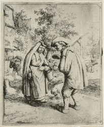 Hombre y mujer hablando