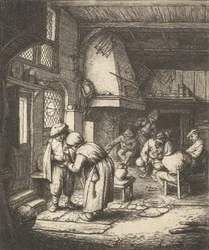 Campesino pagando su cuenta, 1610-85