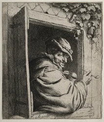 El fumador en la ventana