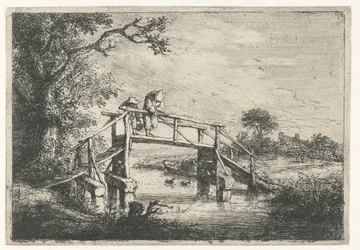 Dos pescadores en un puente
El pescador