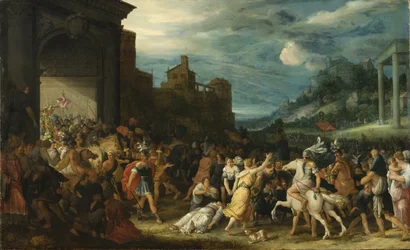 Los Horacios entrando en Roma