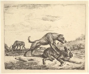 Perros Peleando, de Animales Diferentes