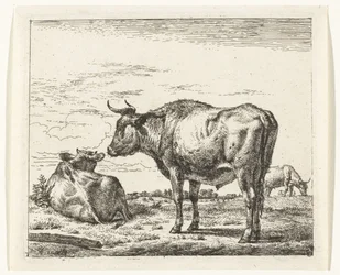 toro de pie Diferentes animales (título de la serie)
