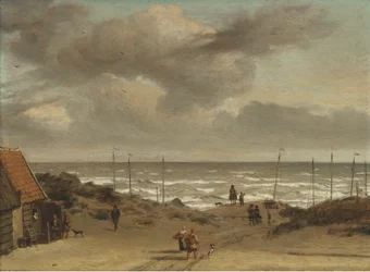 Vista desde las dunas hacia el mar