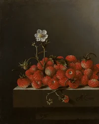Bodegón con fresas silvestres, 1705