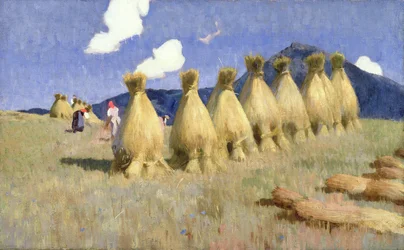 Siete Gavillas de Maíz en Alta Hungría, c.1906