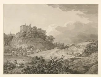 Vista del castillo de Nossen en Sajonia